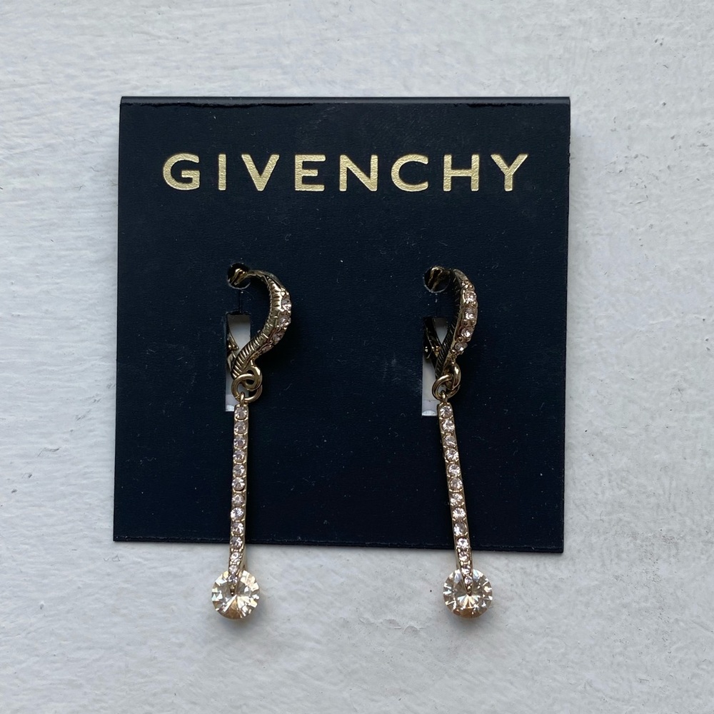 Brand new Givenchy drop gold earrings